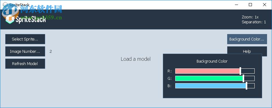 SpriteStack(<a href=/s/3Djianmo/ target=_blank class=infotextkey>3D模型</a>测试工具) 1.0 绿色版