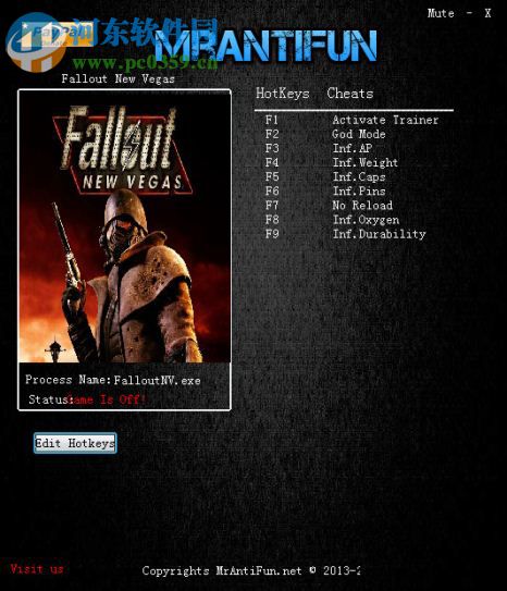 辐射新维加斯八项修改器