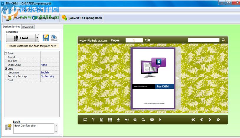 Boxoft CHM to Flipbook(CHM转电子翻书工具) 1.0 官方版