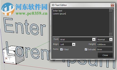 3D Text Editor下载(SketchUp3D文本编辑器) 1.2.0 汉化版