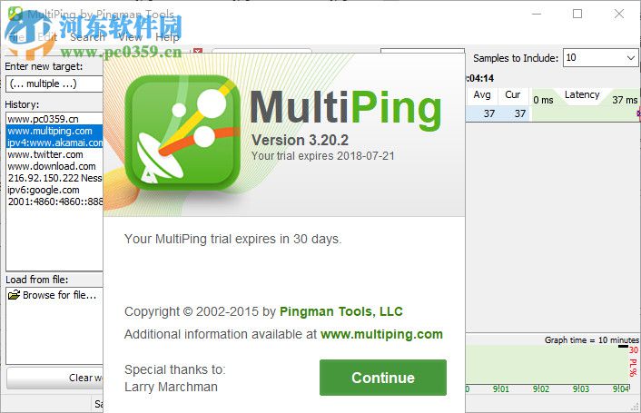 MultiPing下载(TCP/IP监测工具) 3.20.2 官方版