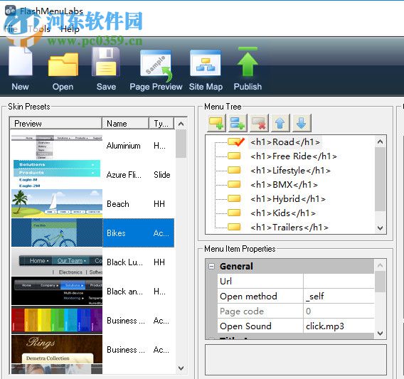 flash menu labs(flash菜单制作软件) 2.0 官方版