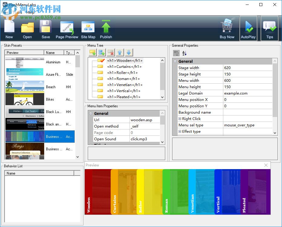 flash menu labs(flash菜单制作软件) 2.0 官方版