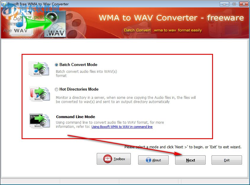 Boxoft WMA to Wav converter(WMA转Wav格式) 1.0 官方版
