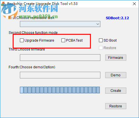 Rockchip Create Upgrade Disk tool 1.53 英文版