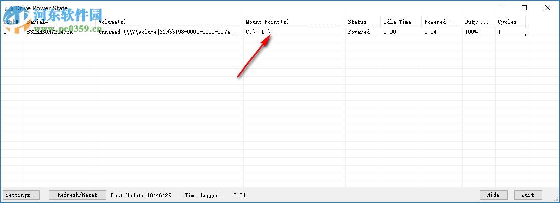 Drive Power State(硬盘运行时间查询工具) 1.0 免费版