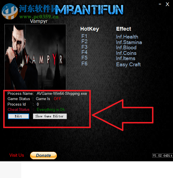 吸血鬼六项修改器 1.02