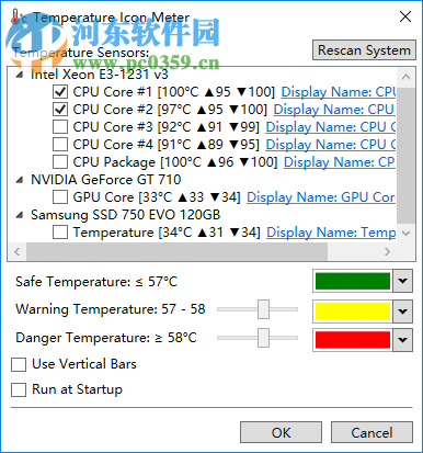 电脑硬件温度监控软件(Temperature Icon Meter) 2.1.0 官方版
