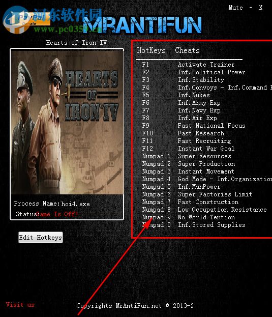 钢铁雄心4二十三项修改器 1.20