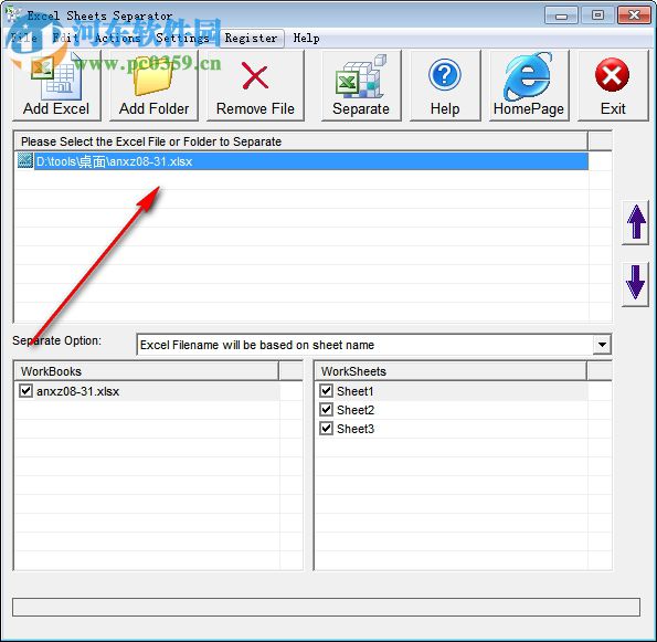 Excel Sheets Separator(Excel分离工具) 英文版