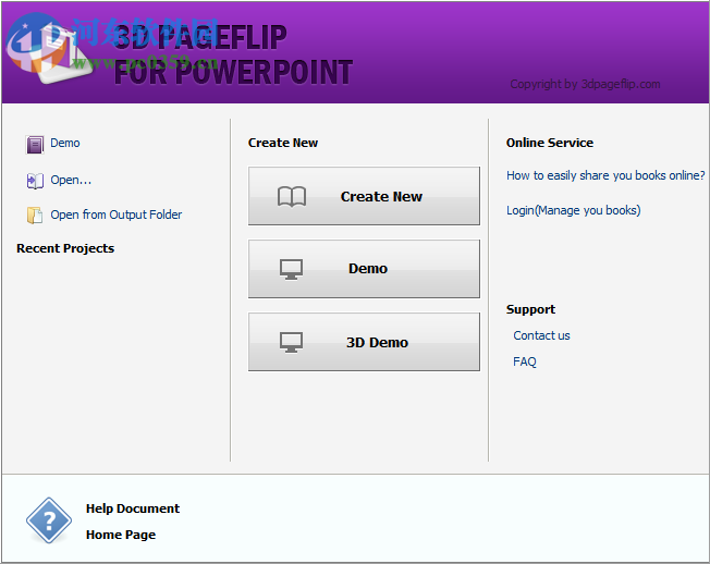 3D PageFlip for PowerPoint(PPT转Flash工具) 2.0.3 绿色免费版