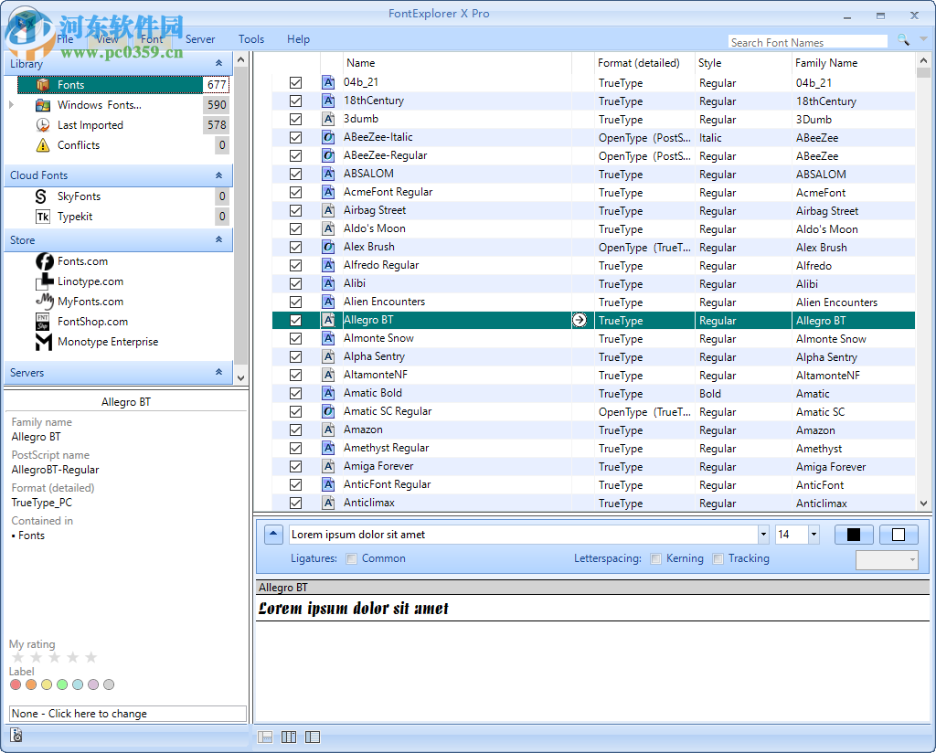 FontExplorer X Pro(专业级字体管理软件) 3.5.4 破解版