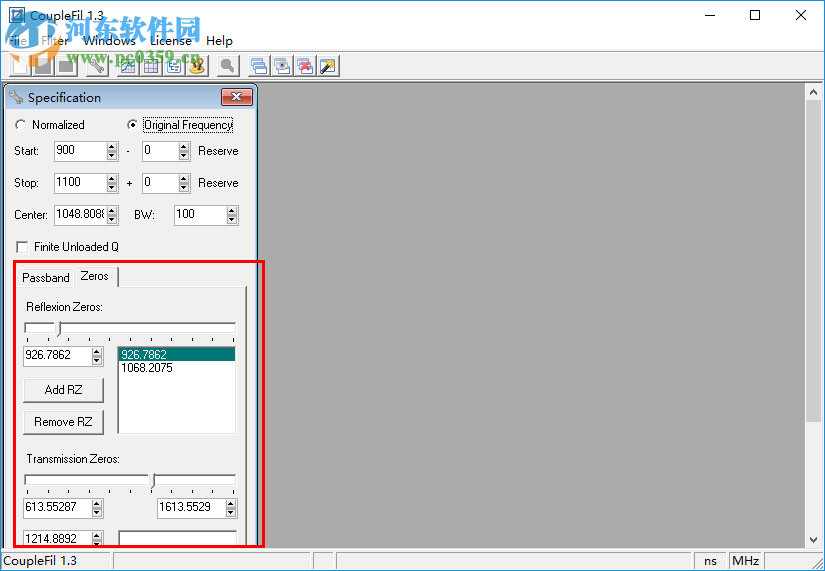CoupleFil(滤波器耦合矩阵计算器) 1.3 官方版