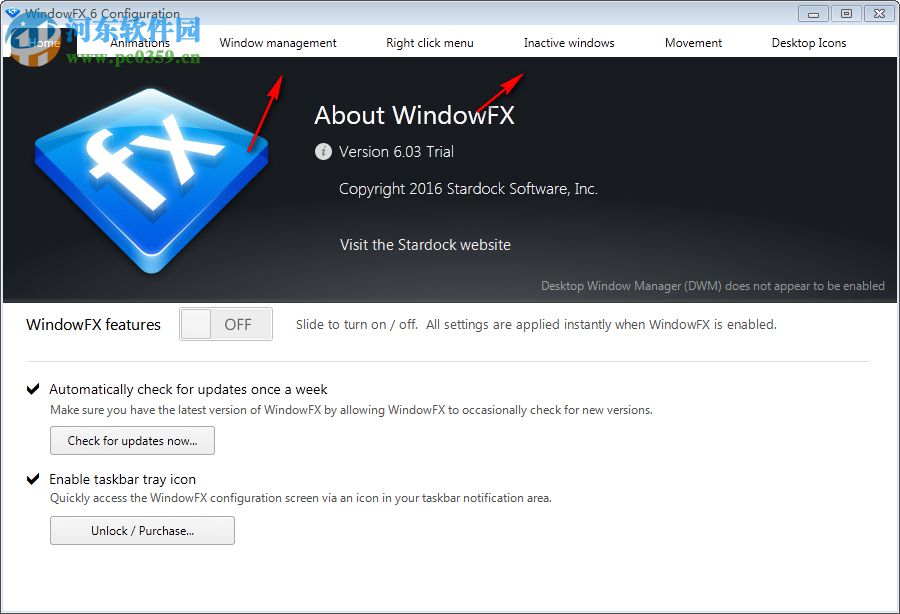 Stardock WindowFX(窗口特效软件) 6.02 免费版
