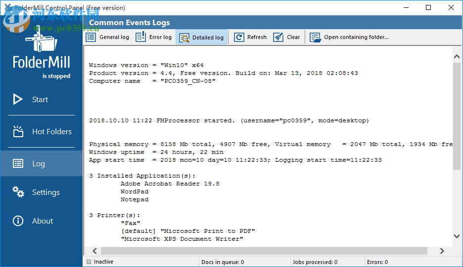 FolderMill(自动打印系统) 4.4 破解版
