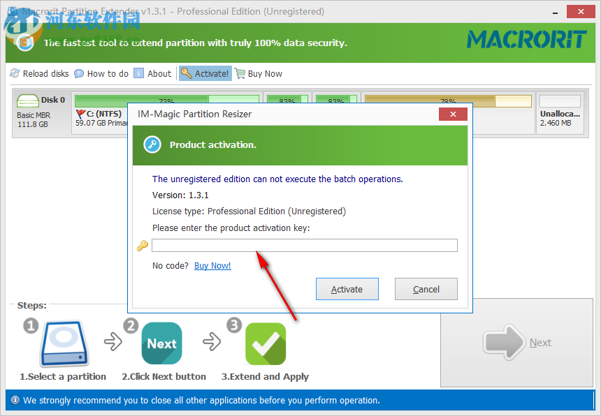 分区拓展器(Macrorit Partition Extender) 1.4.3 破解版