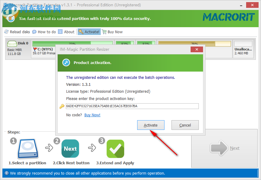 分区拓展器(Macrorit Partition Extender) 1.4.3 破解版