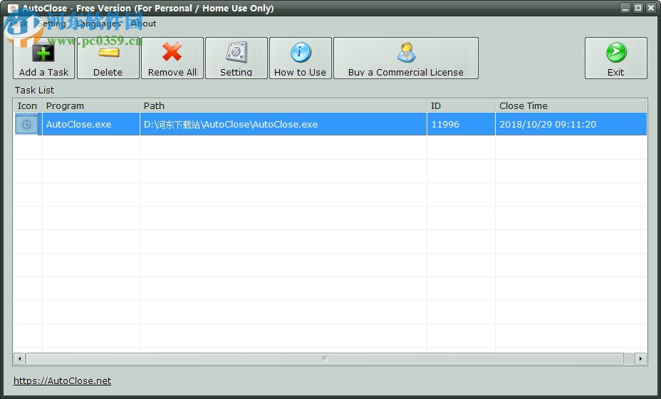 AutoClose(关机精灵) 2.1 免费版