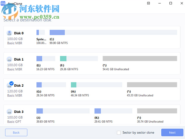 AweClone(磁盘克隆工具) 2.2 免费版