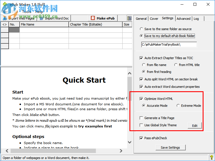 ePub Maker(电子书制作器) 1.8 免费版