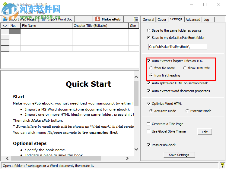 ePub Maker(电子书制作器) 1.8 免费版