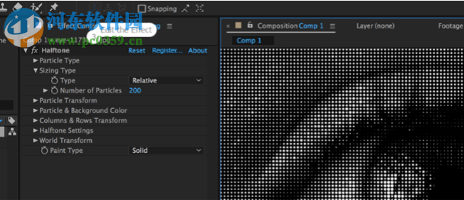 Halftone(AE半色调效果插件) 1.0 免费版