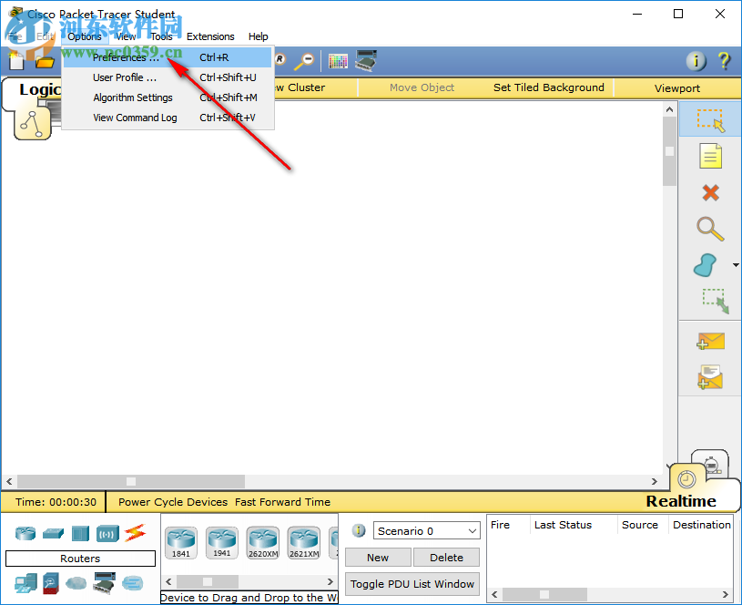 思科路由器模拟软件(Cisco packe tracer) 6.2 汉化版