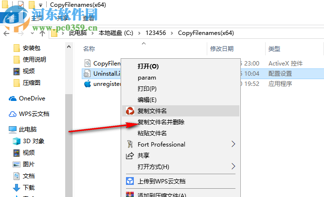 CopyFilenames(右键复制文件名) 3.1 中文版