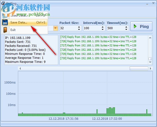 GoPing(图形化的ping测试工具) 1.0 绿色版