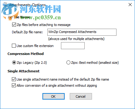 WinZip Courier(邮件压缩工具) 9.5 免费版