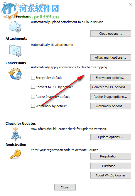 WinZip Courier(邮件压缩工具) 9.5 免费版