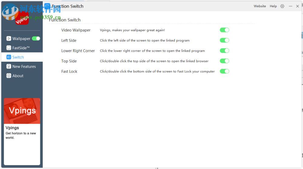 Vpings Video Wallpaper(视频桌面软件) 4.31 绿色版