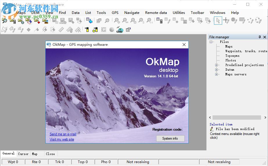 OkMap Desktop下载(GPS<a href=/k/zuoturj/ target=_blank class=infotextkey>制图软件</a>) 14.1.0 破解版