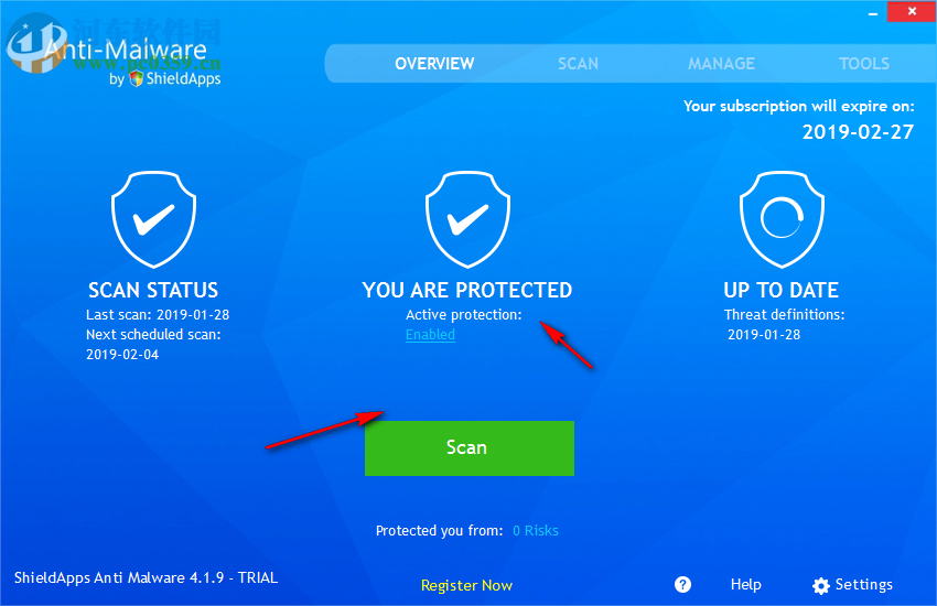 ShieldApps Anti-Malware(反恶意安全软件) 4.1.9 官方版