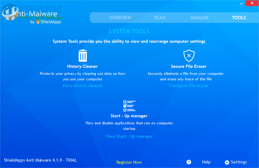ShieldApps Anti-Malware(反恶意安全软件) 4.1.9 官方版