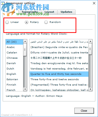 Word Clock(文字时钟屏保) 1.0 免费版