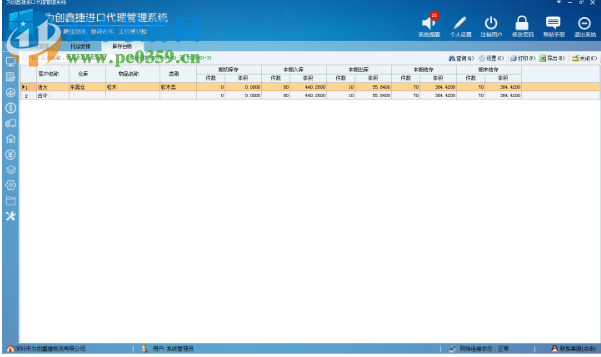 为创鑫捷进口代理管理系统