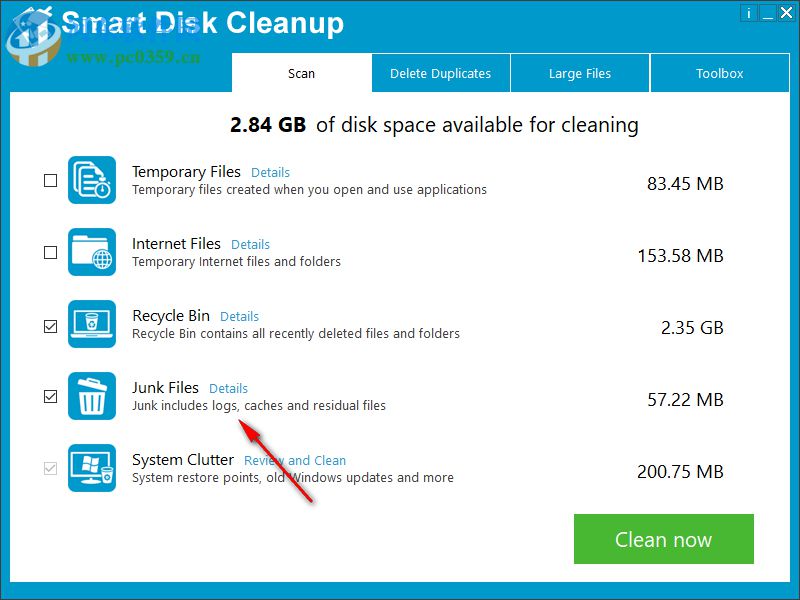 Smart Disk Cleanup(磁盘清理软件) 2.2 官方版