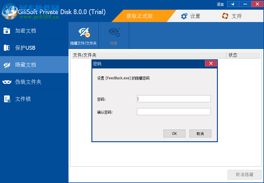GiliSoft Private Disk(电脑信息保护软件) 8.0.0 官方版