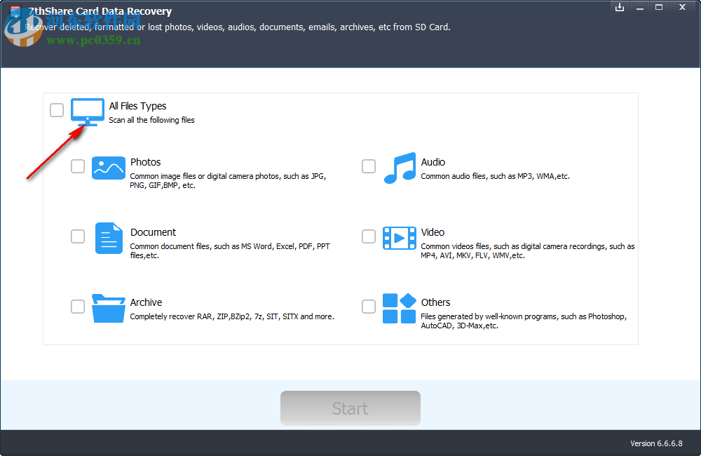 7thShare Card Data Recovery(内存卡数据恢复软件) 6.6.6.8 免费版