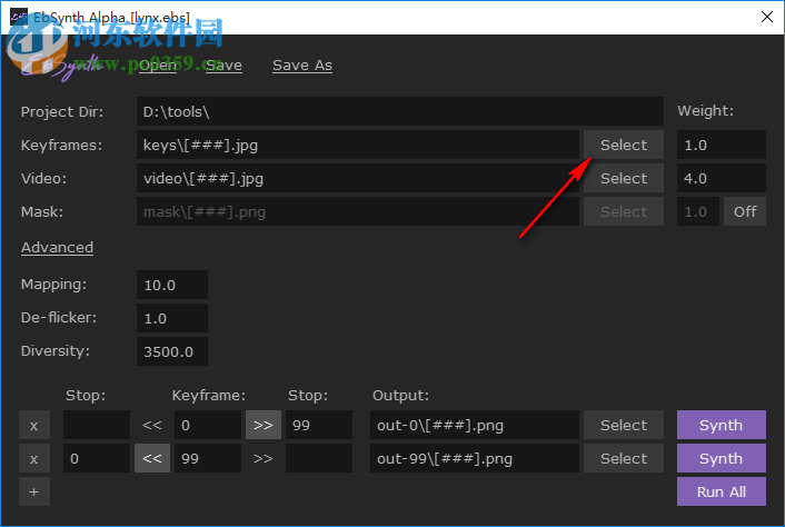 EbSynth Alpha(手绘特效动画制作软件) 1.0 免费版