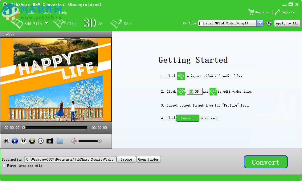 mxf格式转换器(7thShare MXF Converter) 3.8.8 官方版