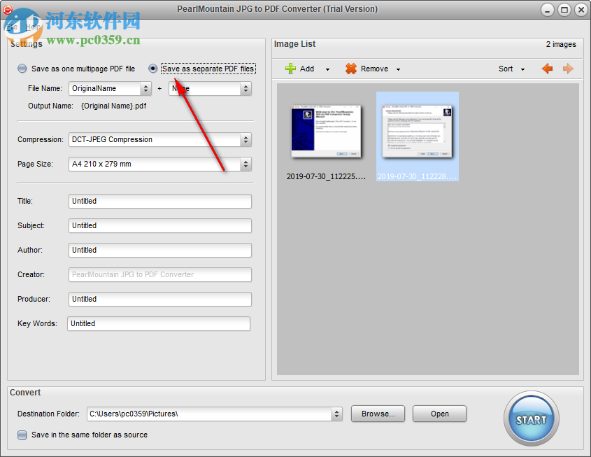 PearlMountain JPG to PDF Converter(JPG转PDF工具) 1.1.4 官方版