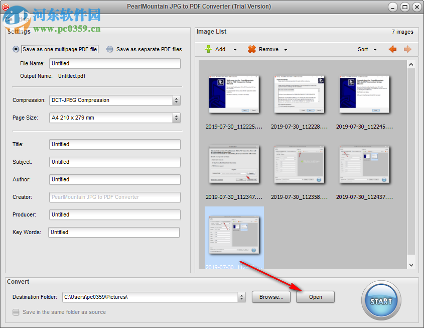 PearlMountain JPG to PDF Converter(JPG转PDF工具) 1.1.4 官方版