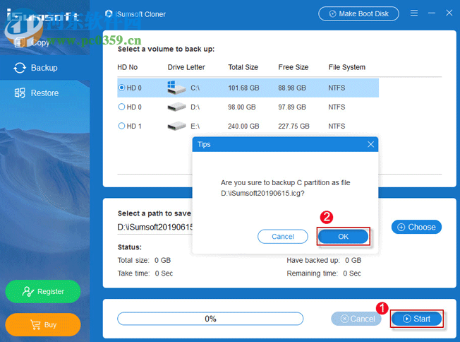 iSumsoft Cloner(系统分区备份软件) 3.1.1 免费版