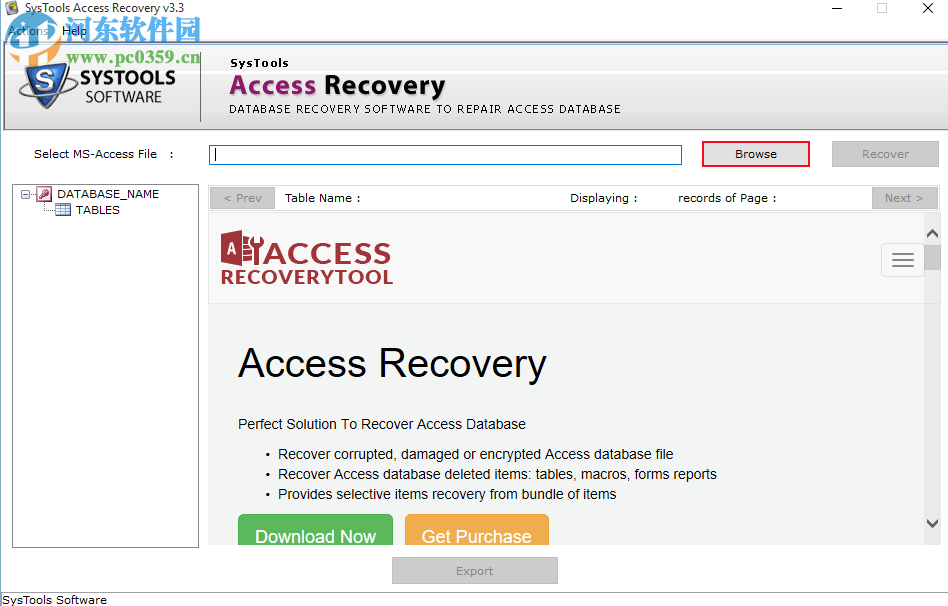 Access数据库恢复软件(SysTools Access recovery) 3.3 官方版