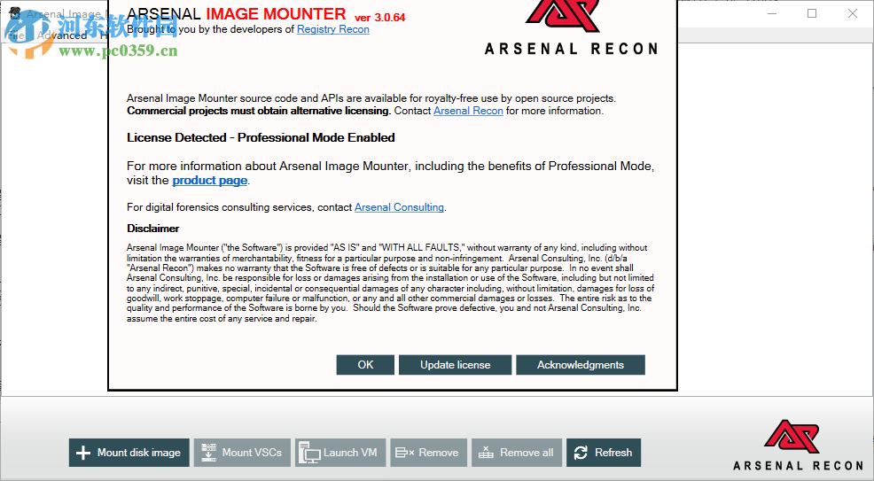 Arsenal Image Mounter Pro(磁盘挂载器) 3.0.64 免费版