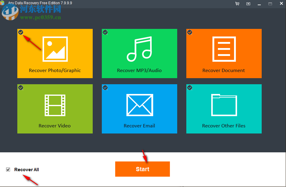 Any Data Recovery Free Edition(全能数据恢复软件) 7.9.9.9 官方版