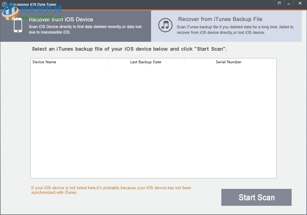 Cocosenor iOS Data Tuner(iOS设备数据恢复工具) 3.1.0 官方版
