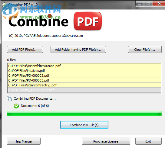 Combine PDF(PDF文档合并工具) 1.2 官方版